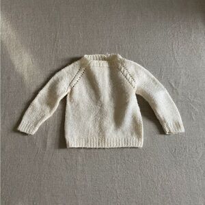 Cream Knit baby sweater